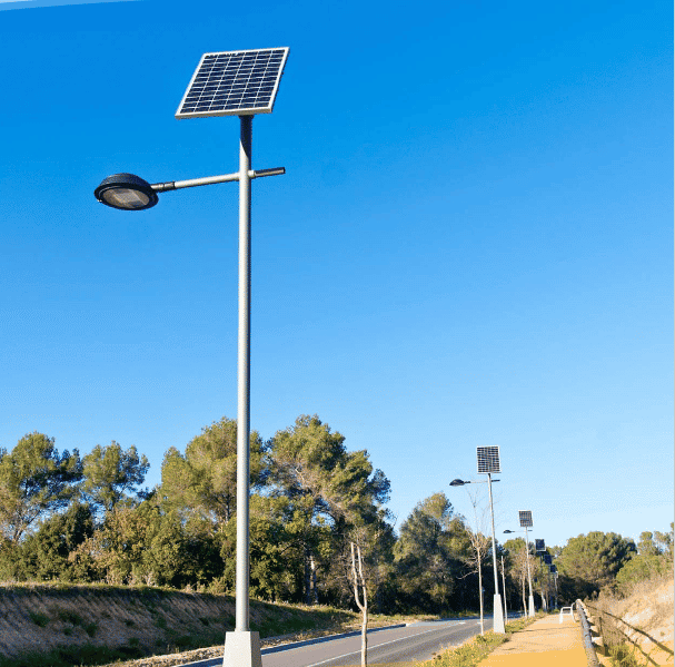 Straßenbeleuchtung mit sauberer Energie